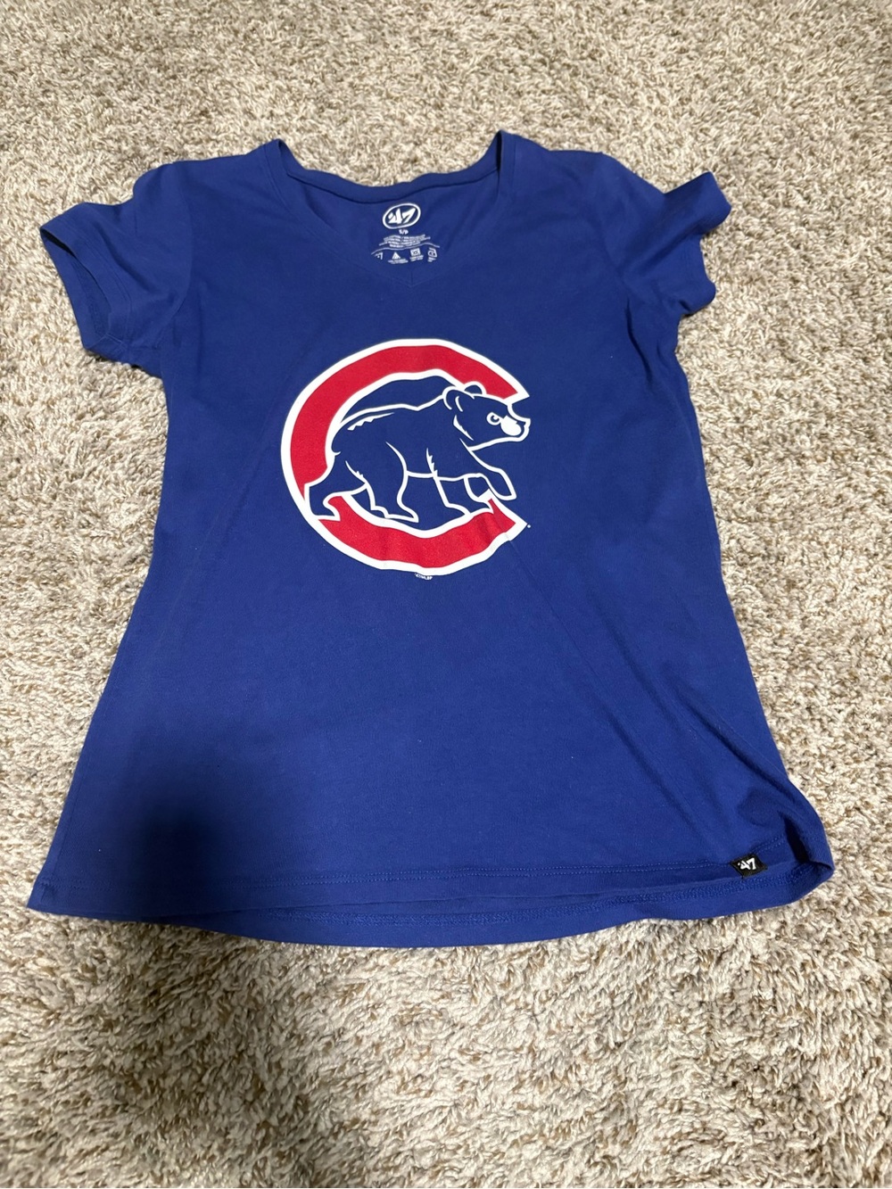 47 Chicago Cubs Royal Blue Tee with Red & White Logo